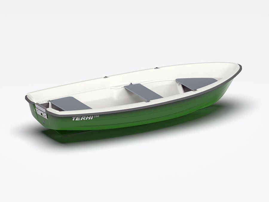Terhi 390 Ruderboot in grün