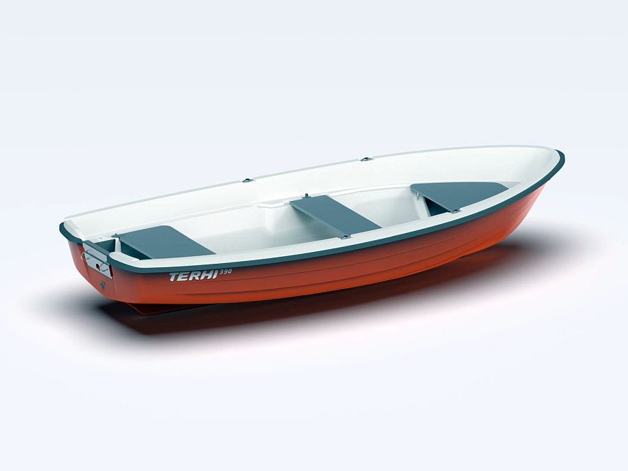 Terhi 390 Ruderboot in orange